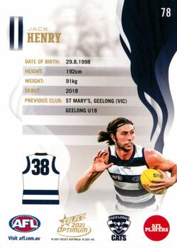 2021 Select Optimum #78 Jack Henry Back